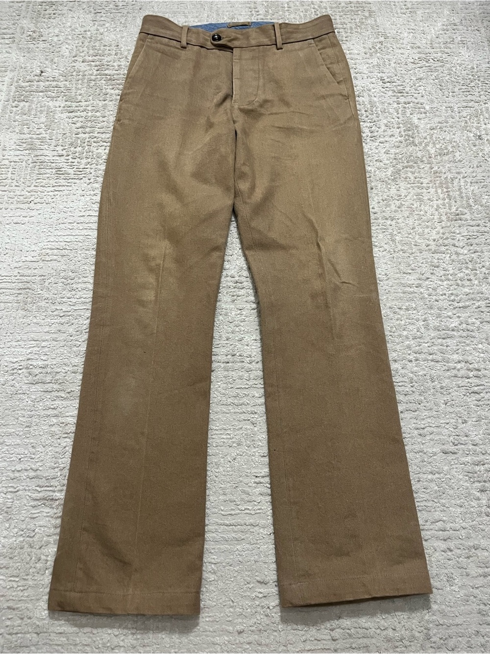 Gustin Cotton Straight Khaki Pants